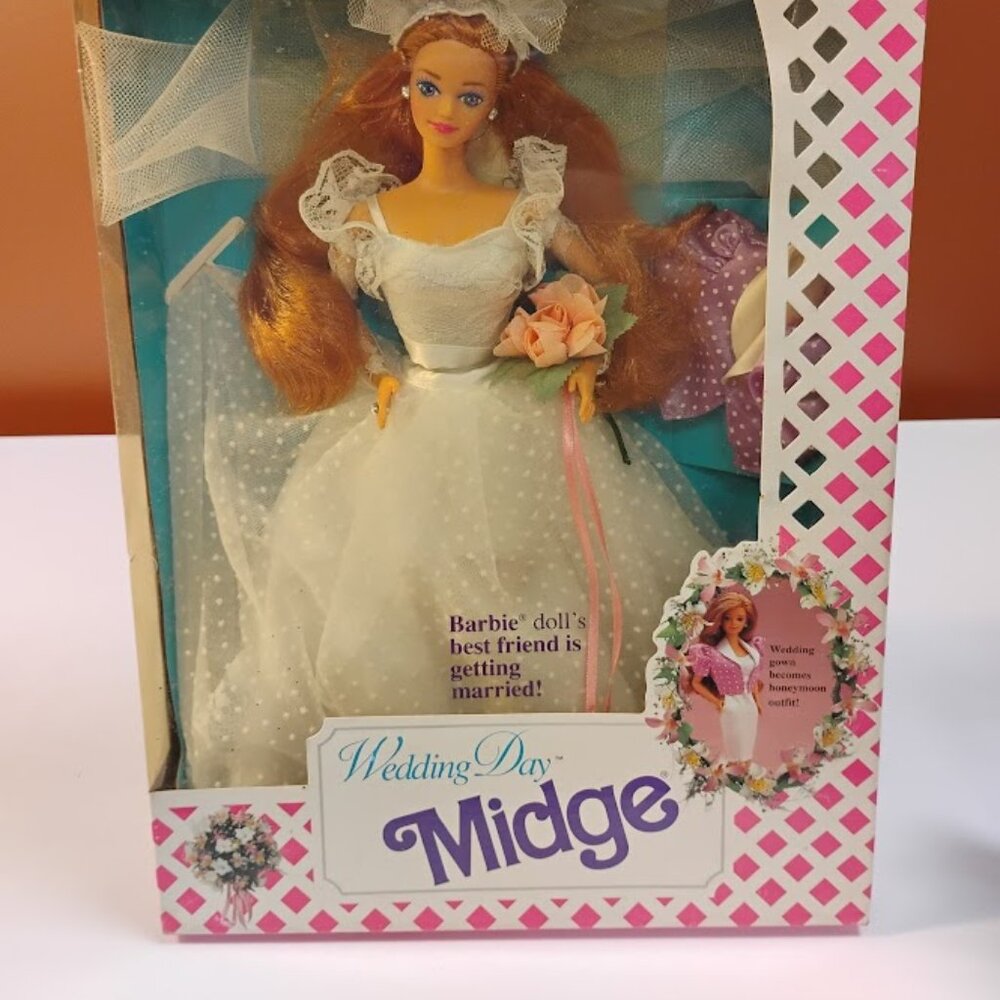 Wedding Day Midge Doll – 1990 Mattel – NRFB – Vintage Barbie Friend